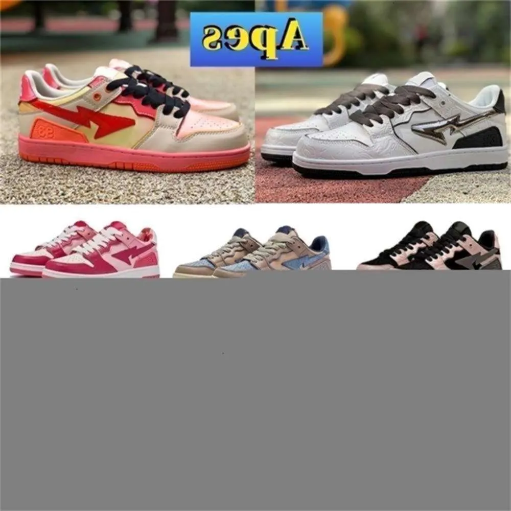 SCARPE CASUALI SCADIO SK8 STAINE SNAAKER CORTE BAMBINE APERE NIGO ABC CAMO CAMO PINK BLUSI BASO BROWN BEIGE VINTAGE BEIGE INDIGO MENS ROSSO BIANCO GAI