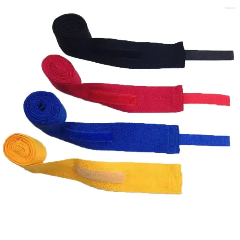 Suporte de pulso preto vermelho de boxe branco envolve sports sports algodão respirável pulseira de pulseira de pulseira