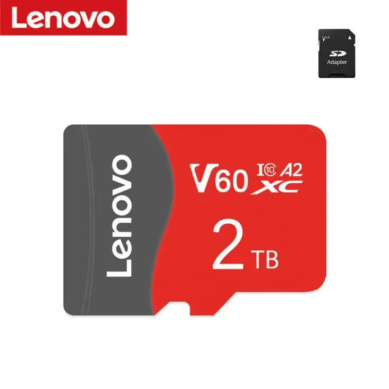 Карты Lenovo High Speed Micro SD Card 2TB 1TB 512GB 256GB 64GB 32GB SD Карта памяти 128 ГБ Флэш -карта 10 для телефона/планшета ПК
