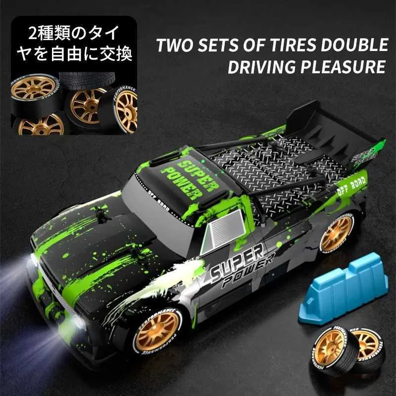 Diecast Model Cars Améliorez votre jeu RC avec 1 16 Power à télécommande à distance à haute vitesse Remote Remote Control Toys RC Drift Car Childrens Toys J240417