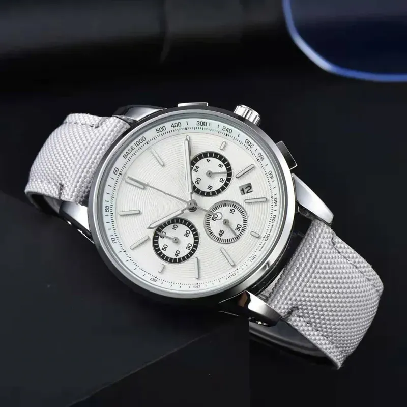 Premium Quality Mens Casual Watch Durable Nylon Strap, Multi