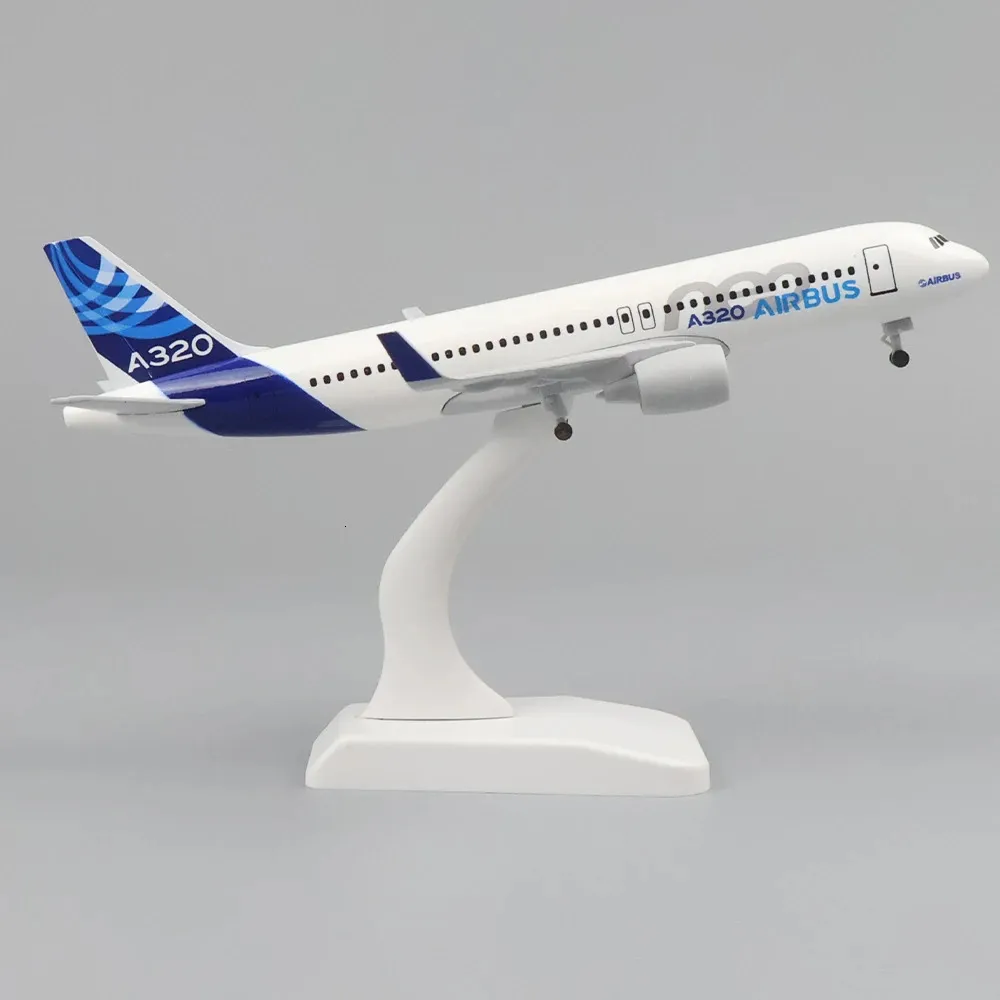 Modello di aeromobile in metallo 20 cm 1 400 Materiale in lega di replica di tipo A320 originale con replica di compleanno per bambini per bambini.