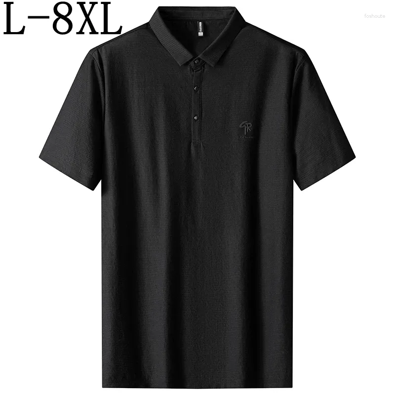 Męskie polo 8xl 7xl 6xl 2024 Summer High End luksusowa koszula polo Męs