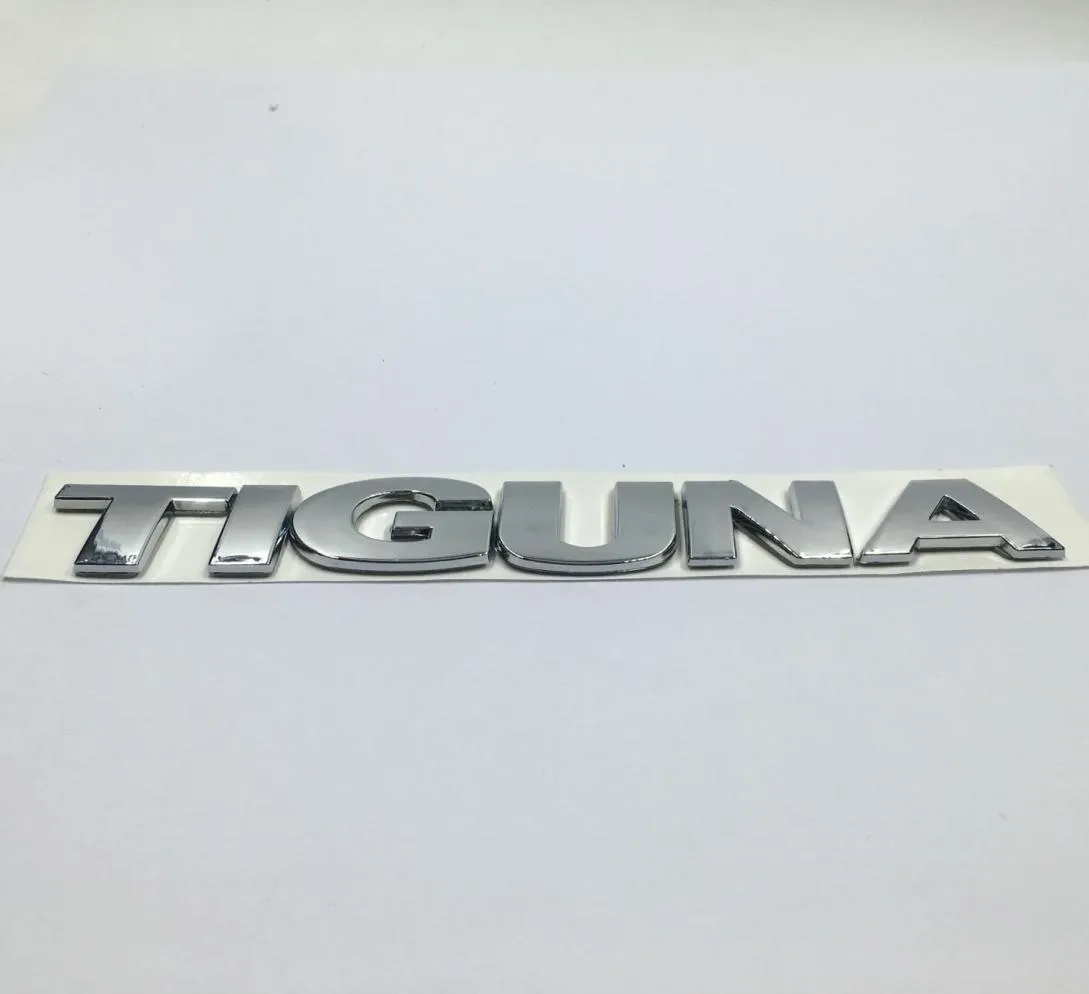 Car Rear Trunk Lid Chrome Emblem Badge Tiguan Letter Logo Sticker fit for VW Tiguan8368999