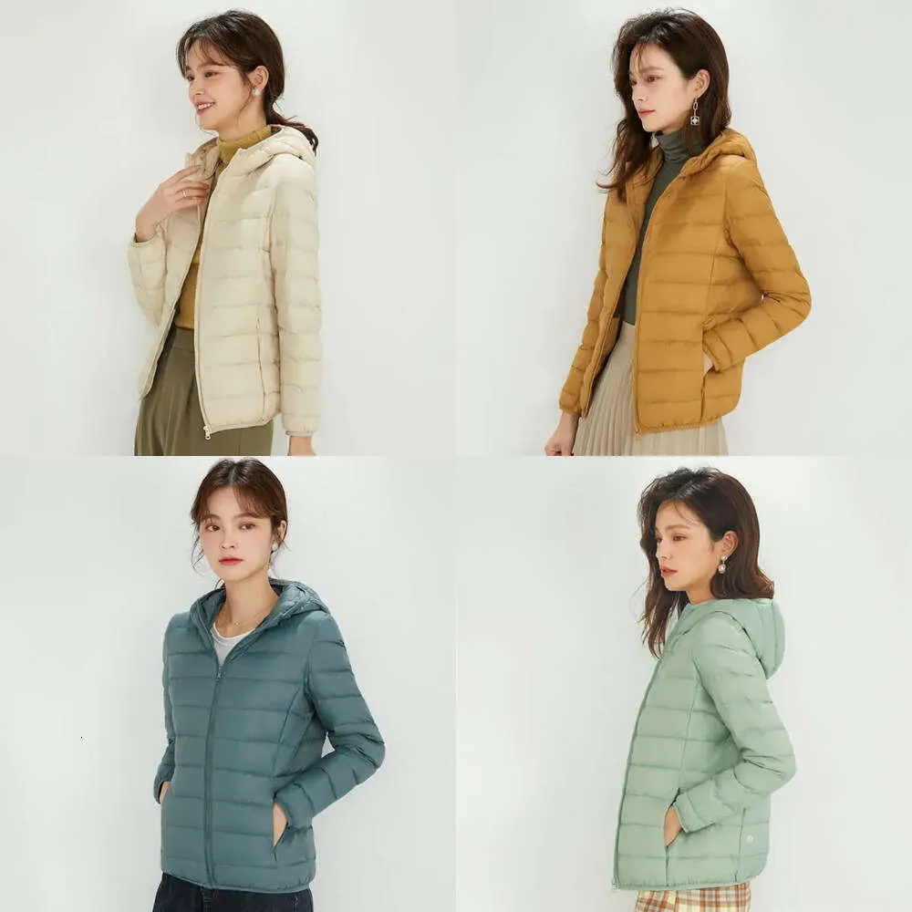 Women's LL Yoga Short Thin Down Jacket Outfit Solid Color Puffer Coat Sports Winter Outwear 15 Colors S-4XL15812 s S-4XL812