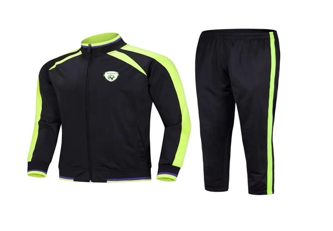 2021 Republiken Irland Football Club Men som kör jackor Sportkläder Fotbollsutrymme Soccer Training Set for Kids Whole4949230