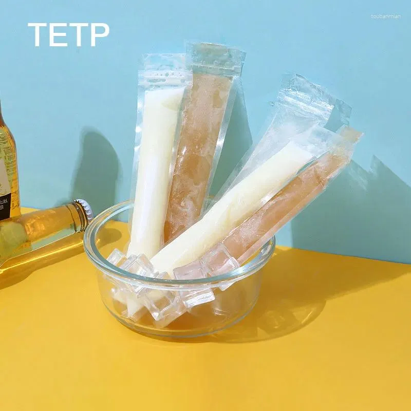 Sacs de rangement TETP 100pcs Popsicle transparent maison DIY FABILLE DIYABLE ICEE DIRECTIVE PEMPORT