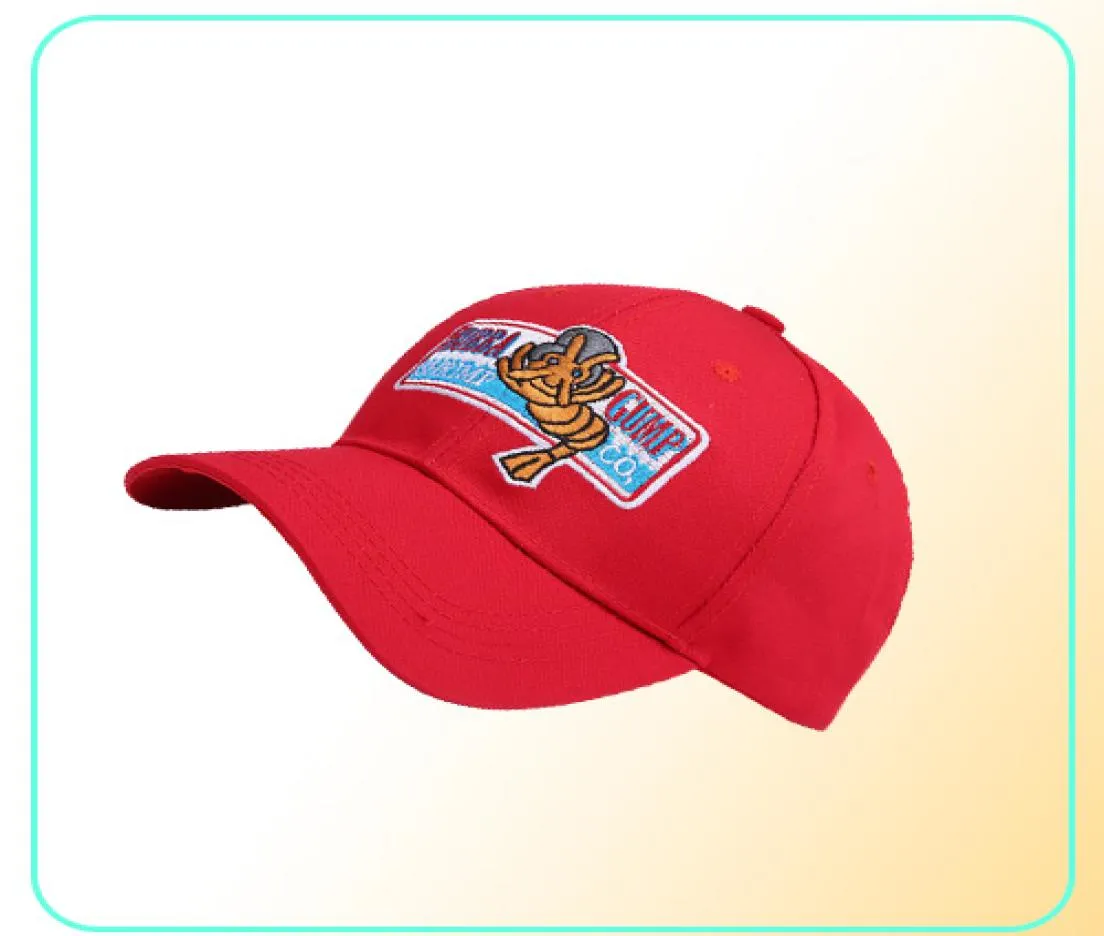 2018 Nuevo 1994 Bubba Gump Shrimp Co Capas de béisbol Menetas Sport Summer Cap Borded Summer Hat Forrest Gump Costume7972426