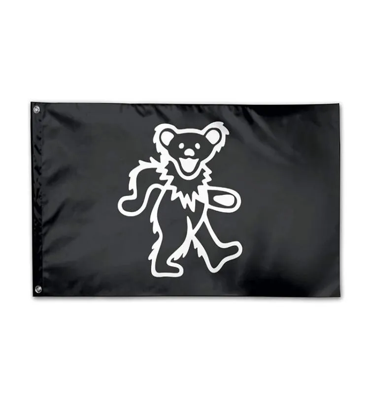 Grateful Dead Bear 3 x 5 -футовой декоративный флаг открытого двора домашний сад флаг с Grommets 5618578