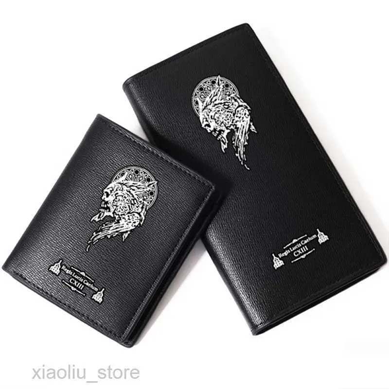 Clips Money Clips Game Final Fantasy XV PU Leather Men Long Purse Coin Pocket Print Short Wallet Carteira Fashion Carteira Masculina Car