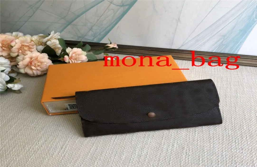 Monabag buckle lederen portemonnee voor vrouwen multicolor lange kaarthouder vrouwelijke portemonnee klassieke ritszak 8 kleuren 60696 hele L8444336