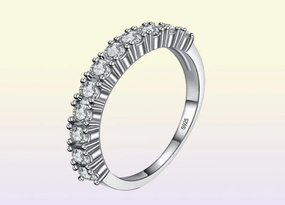 Yhamni Brand Luxury Simple Finger Ring 100 925 Sterling Silver Wedding Rings for Women Diamond Engagement Ring smycken JZR144242937862789