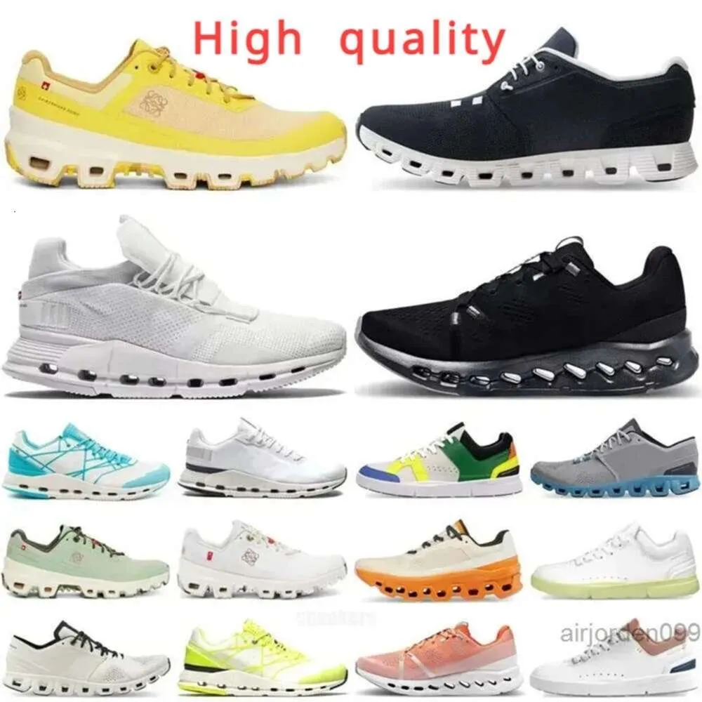 Cloud Shoes x Running Men Black White Women Rust Red Designer Sneakers Swiss Engineering Cloudtec Breathable Mens Womens Sports Trainers Size Eur 36-46