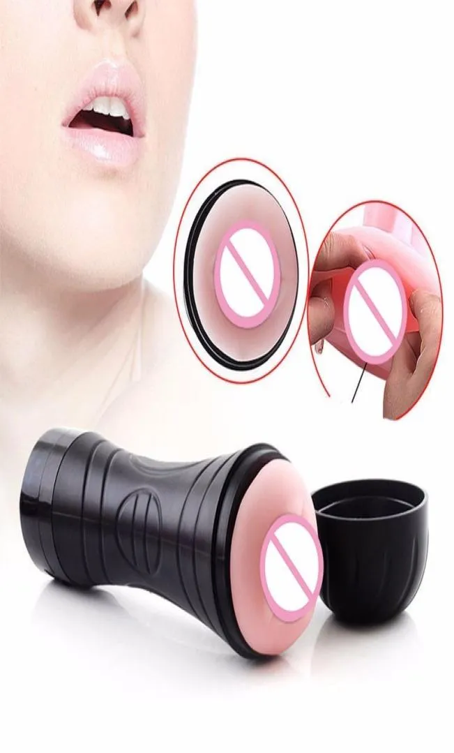 Vagina Real Pussy Vibrator Sexy Toys for Man Masturbation Cup Suction mamada Sucking Oral Sexy Toy Masturbador Masculino Cup1214436