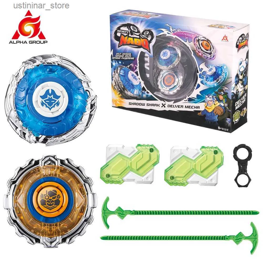 Beyblades Metal Fusion Infinity Nado 3 Série de bataille Gyro Metal Gyro Série originale Combinable ou Splitable 2 Modes Spinning Top Anime Kids Toys Gift L416