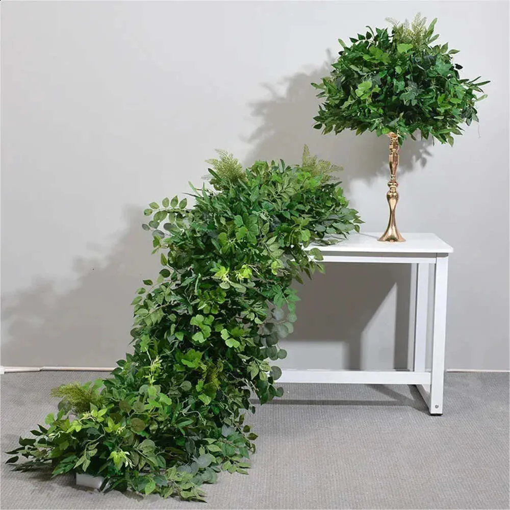 Boll Artificial Decoration Wedding Plant för Road Leading Decor Greenery Plants Table Flower Outdoor Row Arrangement 240127 S