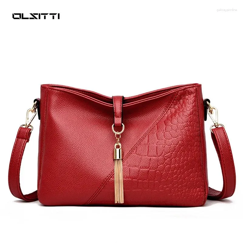 Bag Olsitti Fashion Luxury Crocodile Pattern PU PULLA PULLA PULLA PER DONNE 2024 SEMPLICE SOLUSI CAURO CASUSI SULLA CASSO