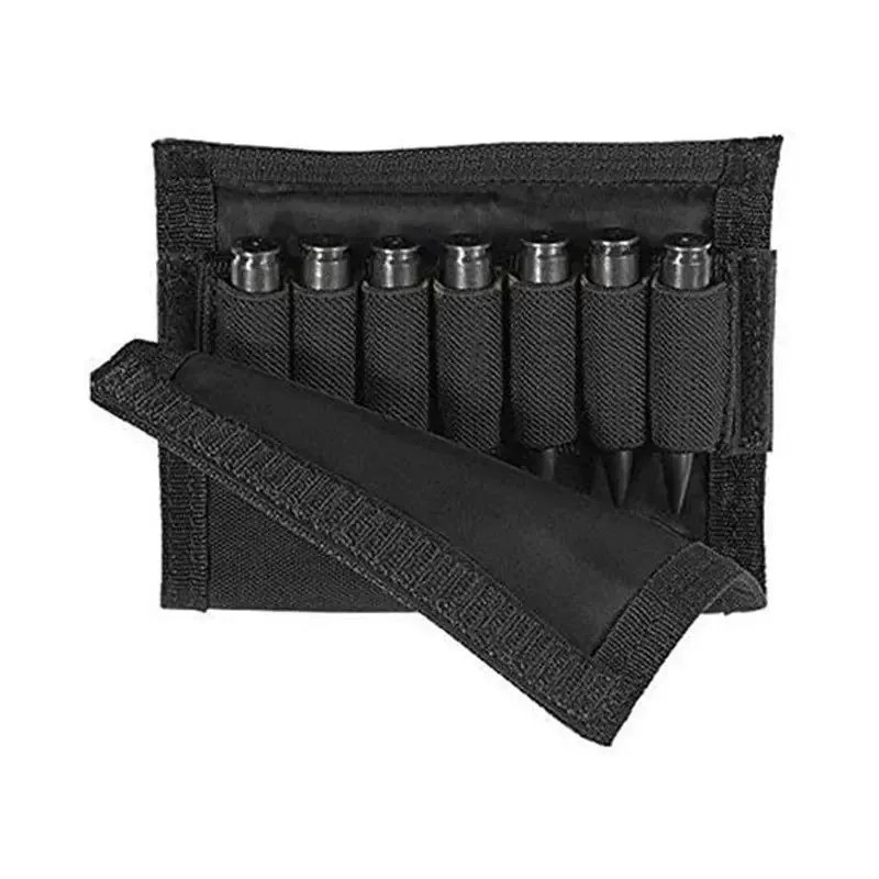 Case di fucile tattico in tela guance Reser Reser Ammo Ammo Cartucce Casa di caccia Terretta Round Cartidge Bag Shell Shell Buttstock Ammo