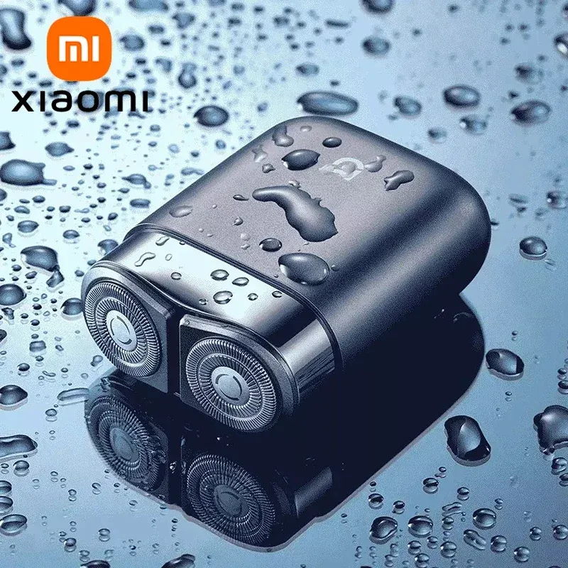 Products XIAOMI MIJIA Electric Shavers S600 Portable Razor Men TypeC Rechargeable Shaving Beard Machine Trimmer Dry Wet Shaving Washable