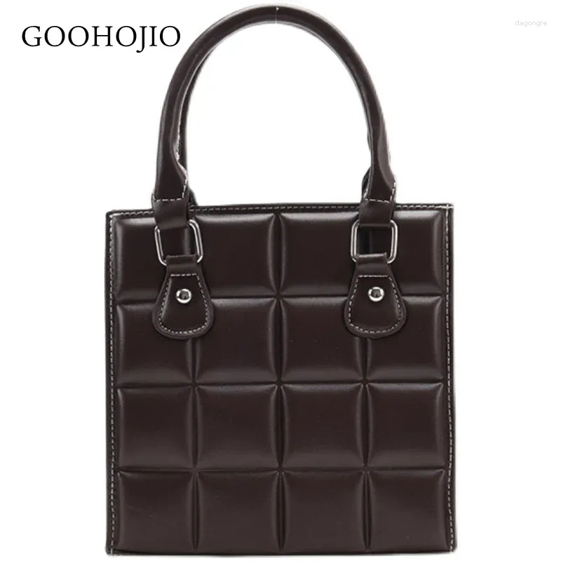 Umhängetaschen 2024 Frauenbeutel vielseitig Crossbody Gitter Handheld großer Kapazität Tote Mode hochwertiges tägliches Leben