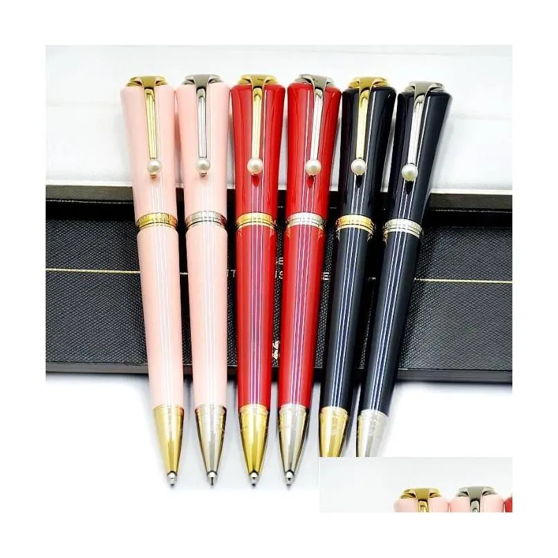 طبعة ترويجية أخرى للجملة مع قلم من Rollerball M Pearl Special Luxury Luxury Clip Clip Callpoint Actress NGGSM Dro DHKPR