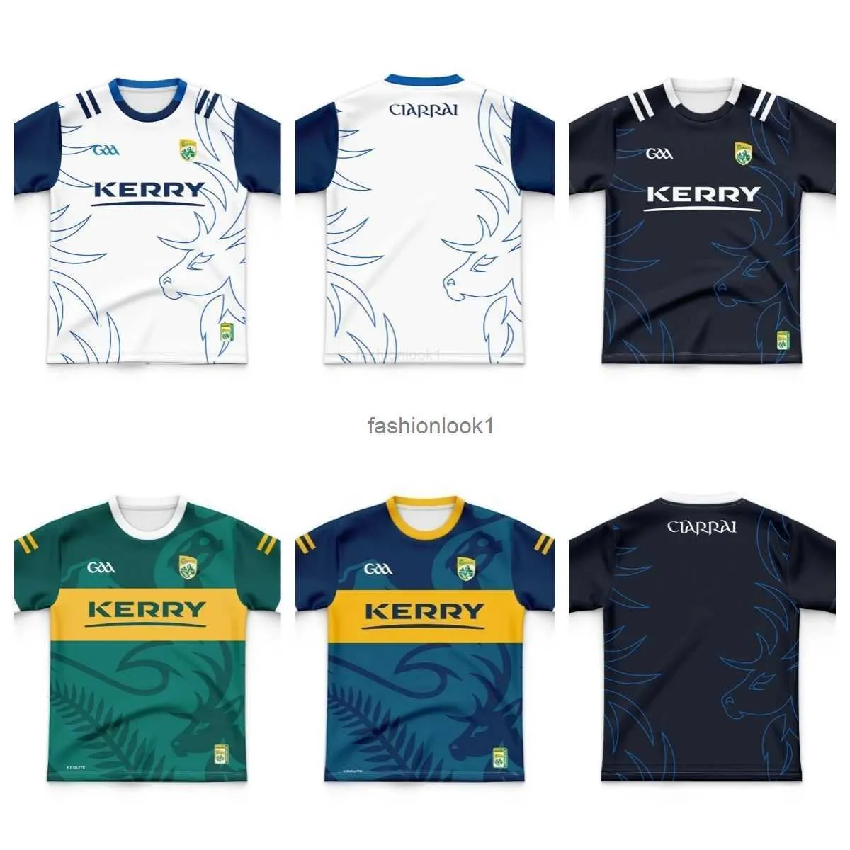 Dzieci 2022/2023 Kerry GAA 3 Stripe Home/Bramkarz/Bramkarz wyjazdowy Jersey FW24