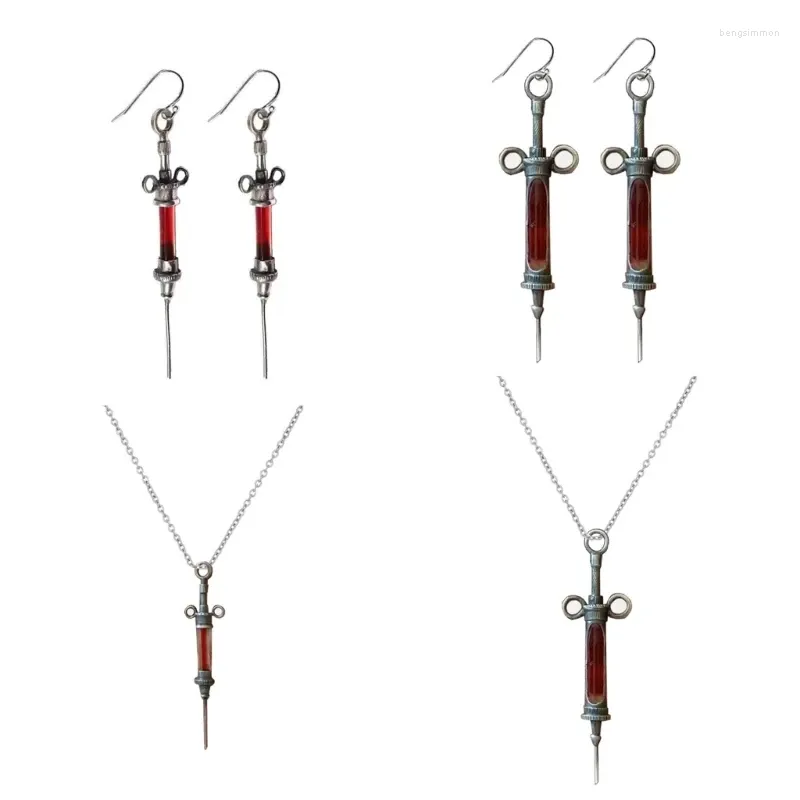 Pendientes colgantes collar de colgante de sangre mxme collar ajustable