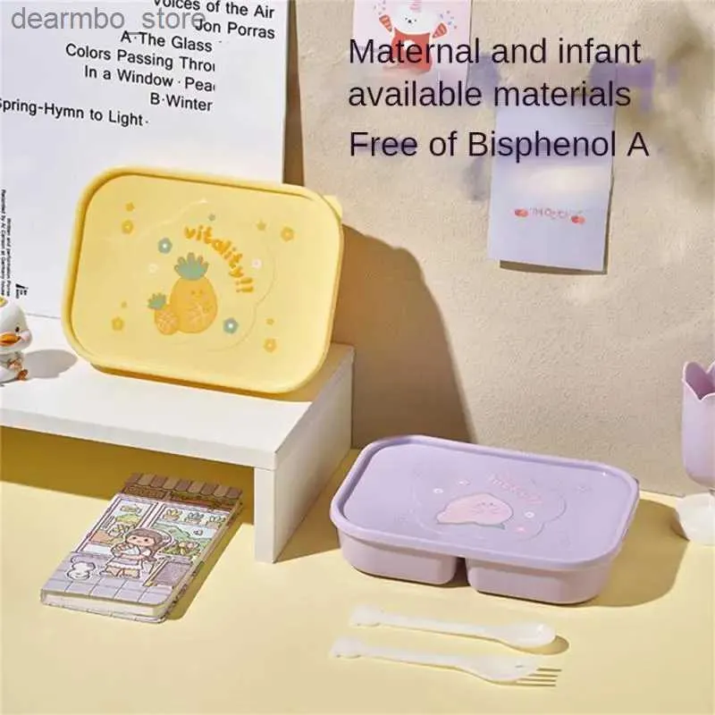 Bento Boxen Lunchbox für Kinder mit Fächern Bento Lunchbox School Kinder und Leckproof Kinder -Food -Snack -Boxen Neu 2022 L49