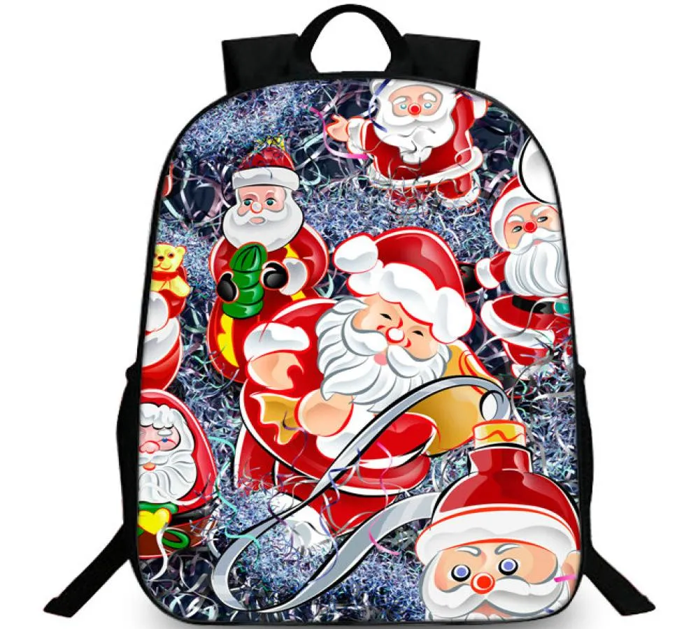 Santa Claus sac à dos Père Jour de Noël Joyeux Festival SCOLOG ÉCOLE LOCKSE RUCKSack Sport School Sac Outdoor Day Pack8476399