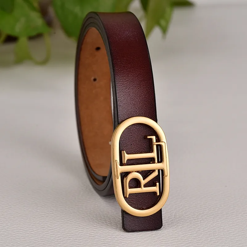 Leather Belt with Letter Buckle and Rhinestone Accents for Men and