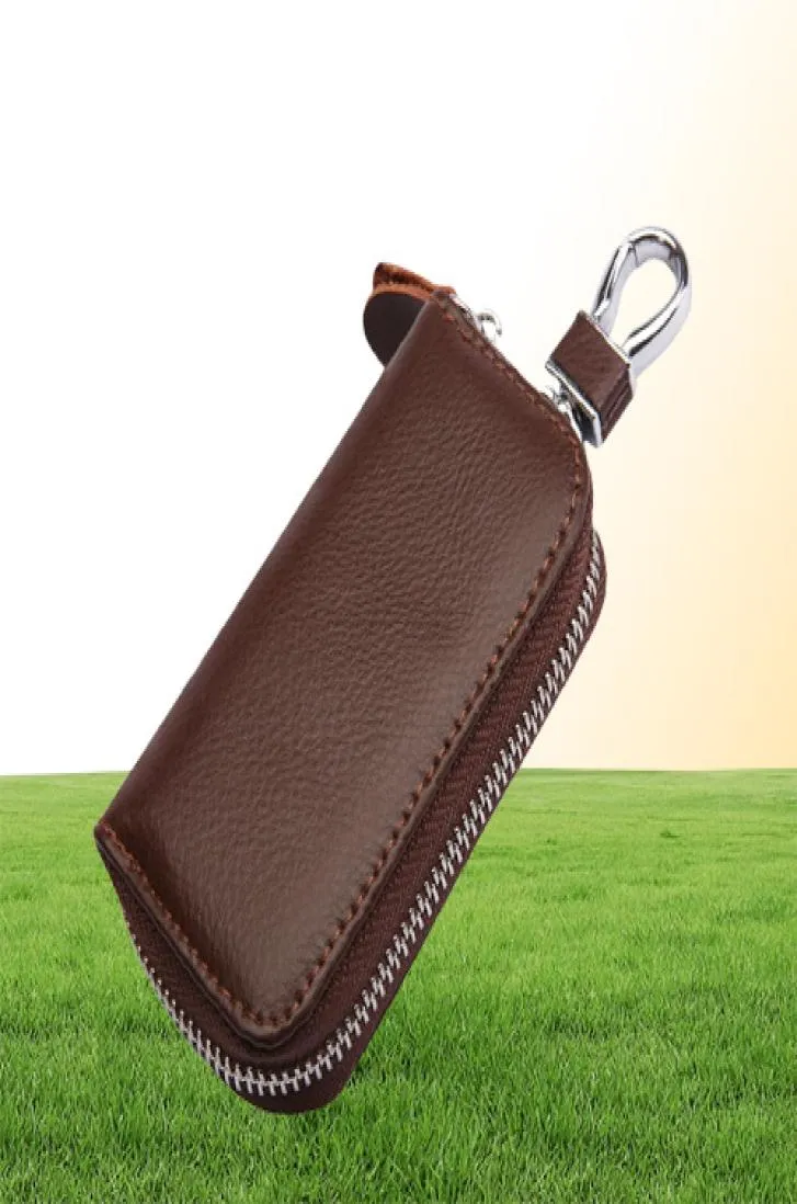 HBP Fashion Men Women Silm Key Wordets Real Genuine Leather Key Holder con Slot8842532