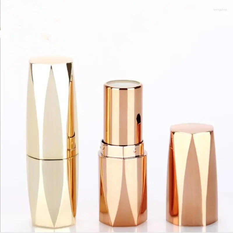 Opslagflessen lege lippenstiftbuis 12.1 gouden container elegante lip F20242111