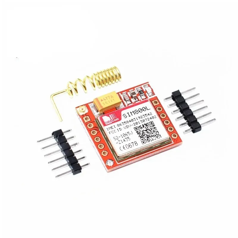 가장 작은 SIM800L GPRS GSM 모듈 마이크로 SIM 카드 코어 보드 쿼드 대역 TTL Arduino 용 직렬 포트
