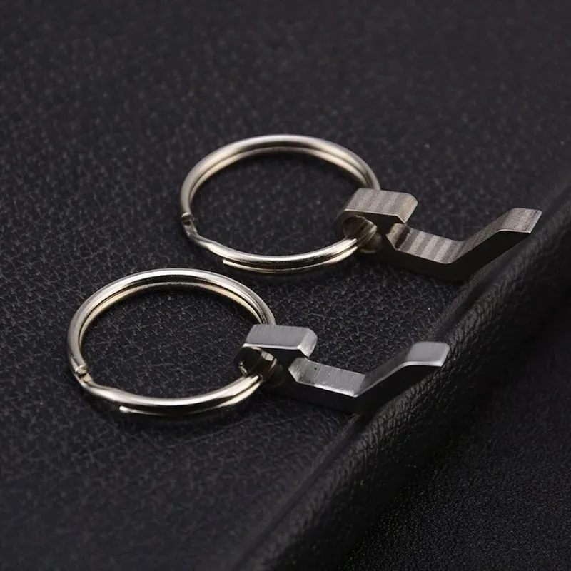 Portable Mini Bottle Opener Stainless Steel Titanium Alloy Key Ring Carry Easily Bar Tool Kitchen Gadgets