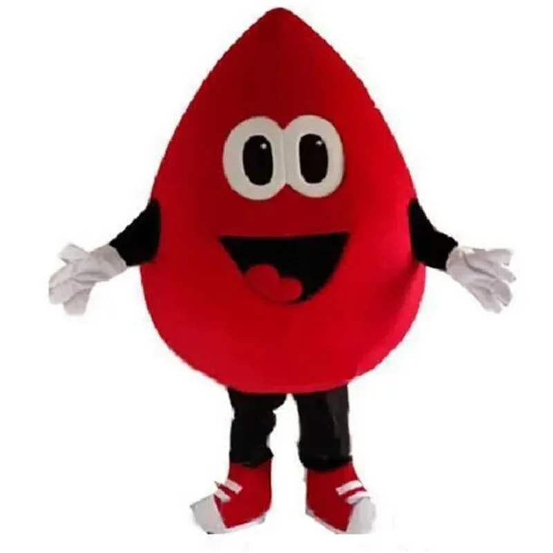 2024 Sıcak Satış Kırmızı Kan Damlası Maskot Kostüm Takım Cadılar Bayramı Partisi Oyun Elbise Kıyafet Performans Etkinliği Satış Promosyonu