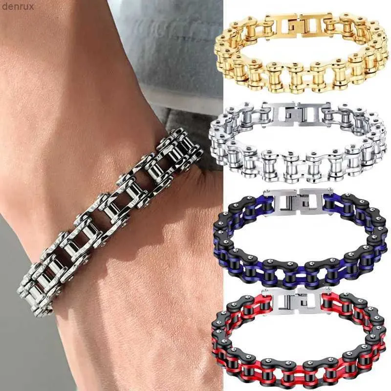 Bangle Punk Rock Biker 316L из нержавеющей стали мужские ювелирные ювелирные украшения из нержавеющей стали велосипедные ювелирные изделия Pulsera Hombre Acero inoxidablel240417