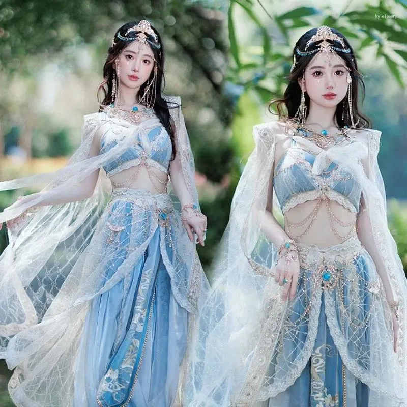 Stage Wear Xishuangbanna Trip Shoot Po Clothes Western Region Dance Ji Dunhuang Kweichow Moutai Hanfu Exotic Clothing