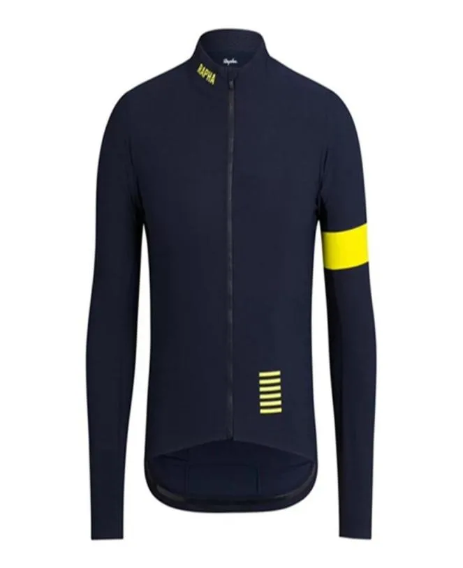 2021 Nuevo equipo de Rapha Men en bicicleta en bicicleta de mangas largas Jersey Cycling Ropa de bicicleta de montaña transpirable Camiseta deportiva al aire libre S2286W707041217989