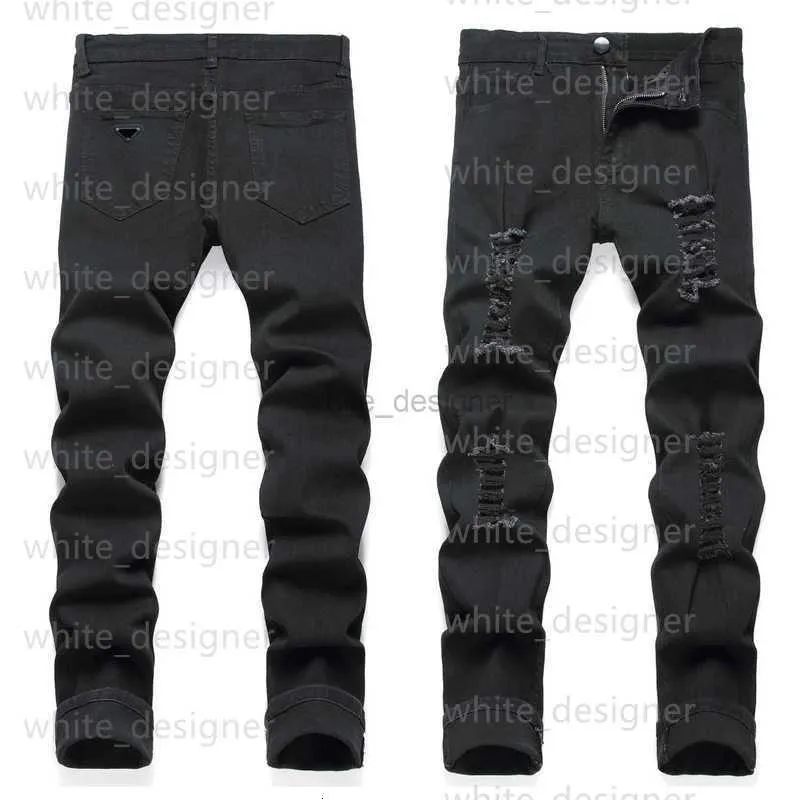 jeans herrar designer jeans stiger elastiska herrar kläder tight mager jeans mode midjade smala rakt benbyxa