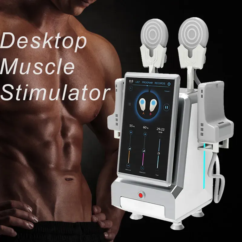 High Frequency EMS Body Sculpt 4 Handles Machine Muscle Stimulatio Tightening Slimming Muscle Building Beauty Salon Equipment