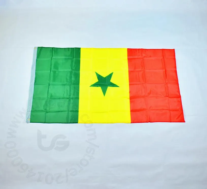 Senegal senegalesische Bannerflagge 90150 cm Hanging National Flag Home Dekoration Senegal Senegalesische Banner4705203