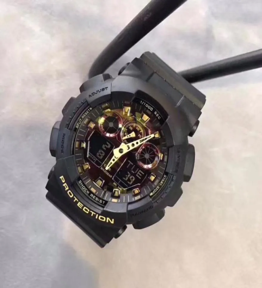 2022 Orijinal Watch Men Sport Wr G Watches Ordusu Askeri Su Geçirmez İzle Tüm Pointer Work Dijital Kol saati 3812384