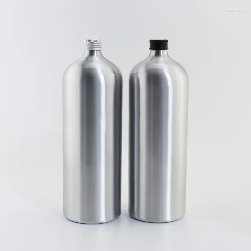 Speicherflaschen 1pc 1000 ml leer Aluminium mit Schraubkappe Flüssigkeitsseife Metallbehälter ätherische Ölflasche Kosmetikbehälter 1l