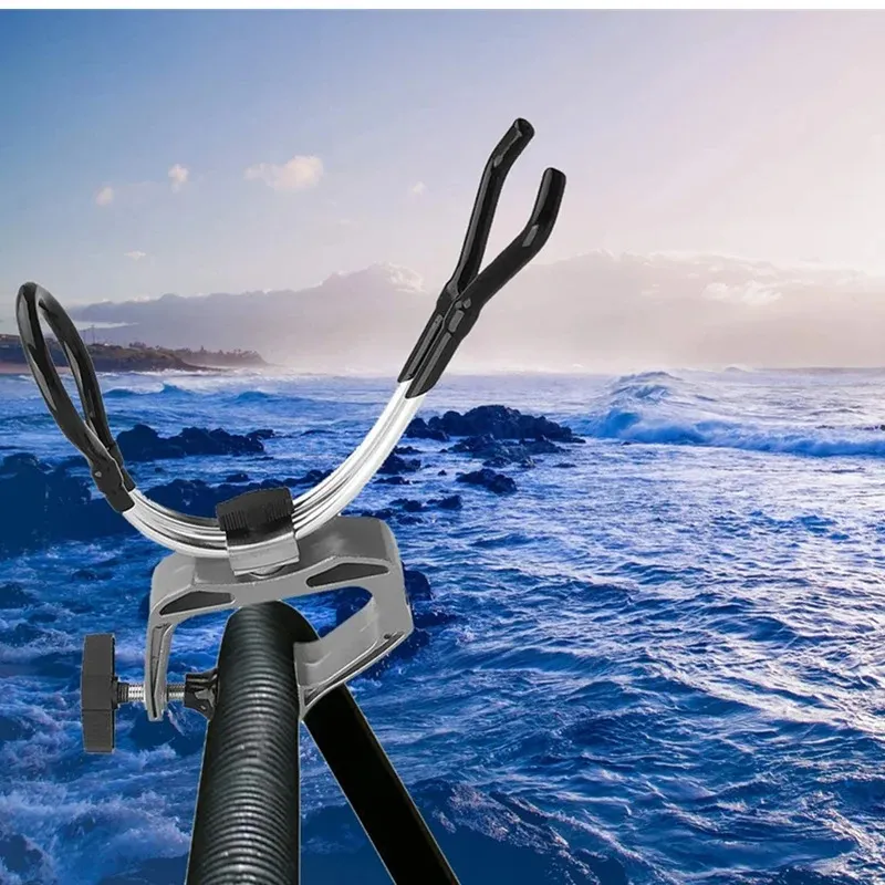 Slide Raft Support Rods Raft Boat Fishing Pole Rod Holder Boat Deck Mount Clamp Marine Support ...