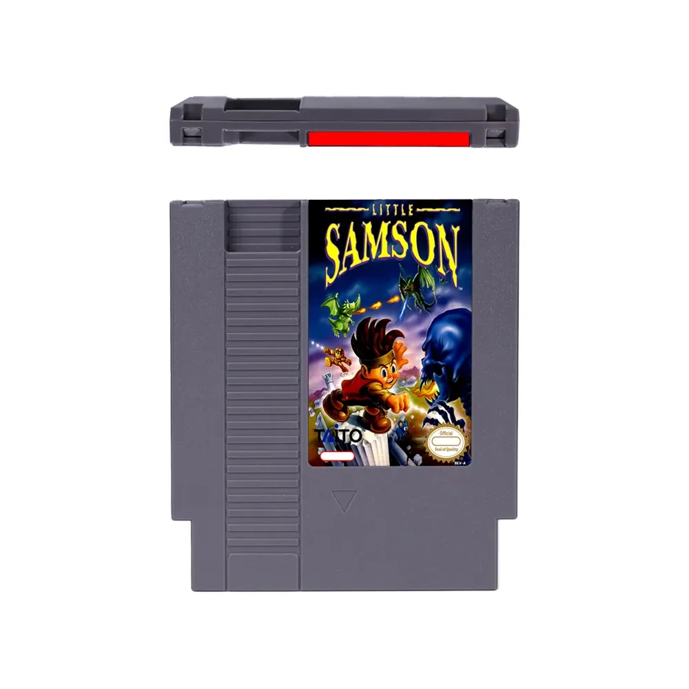 Kort Little Samson 72 Pins Game Cartridge för 8bit NES -videospelkonsol