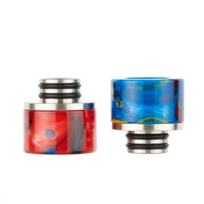 Best Drip Tip 510 Wide Bore SS + Epoxy Resin Colorful Mouthpiece For 510 Thread Smoking Accessories Falcon