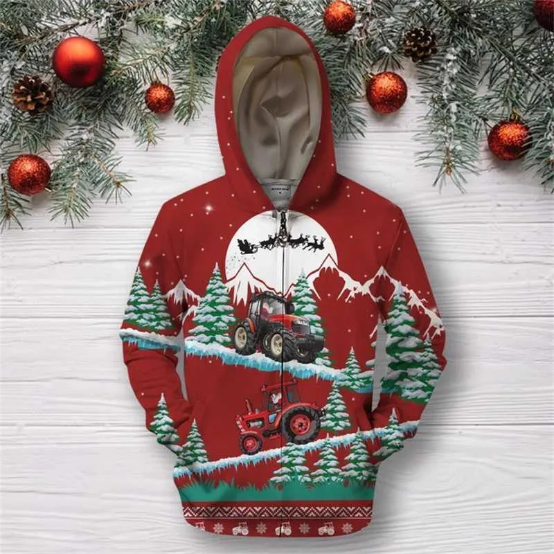Aimik hanes christmas hoodies for men fashion funny snowflake reindeer