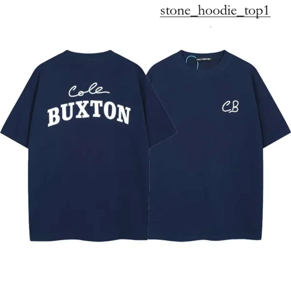 Cole Buxton Luxury Designer T-shirt Men's T-shirts Summer Summer Loose et Soft Cole Short Lettre à manches