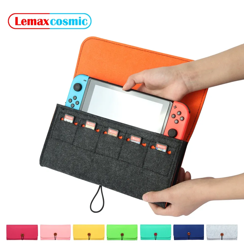 Fall Portable Game Card Host Storage Bag Travel Carry Protection Pouch Case Protective Bär täckning för Nintendo Switch OLED NS