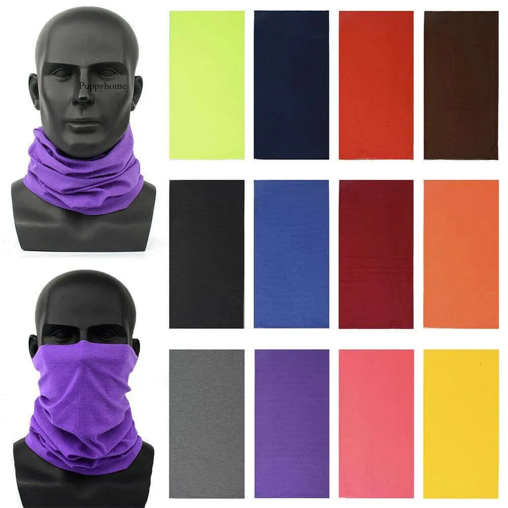 Custom Solid Bandana Headband Tube Scarfs Plain Seamless Bandanas Cycling Face Mask Shield Hiking Scarves Neck Gaiter 0418